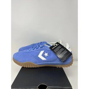 Converse Run Star Trainer Ox Shoes Mens Size 8.5 Blue Suede Gum Sole A11504C